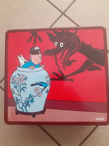 Tintin boite gateaux en - tintin,