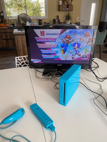 Nintendo wii bleu pack - wii, mario