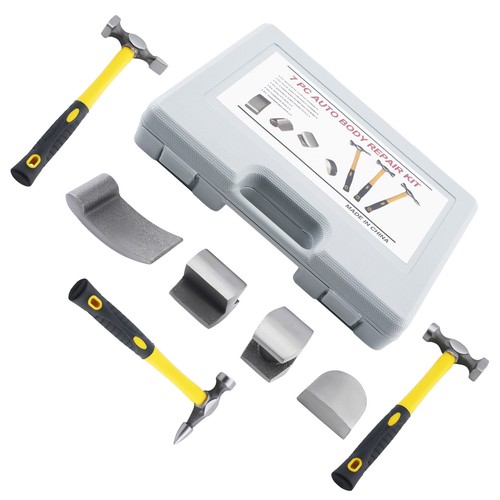 7pcs kit marteau débosselage - marteau,