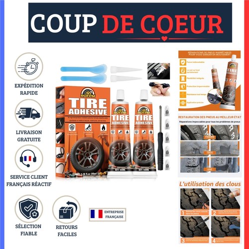 Kit réparation pneu pièces - kit,