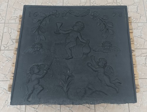Grande plaque cheminée - plaque,