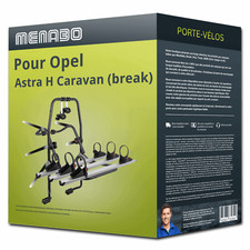 Porte-vélo Menabo Stand Up 3 pour Opel Astra H Caravan (break) 04- 3 vélos TOP