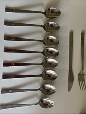 Vintage Sabena Airlines Flatware Eternum INOX Belgium 10 Pieces