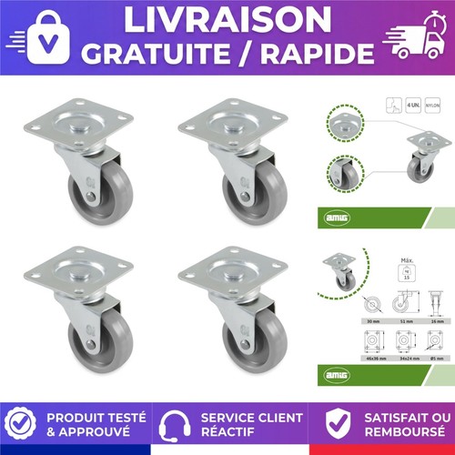 Lot roulettes meubles - 4,