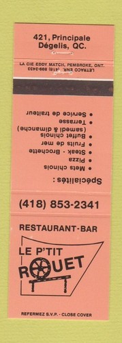Matchbook cover p tit - matchbook,