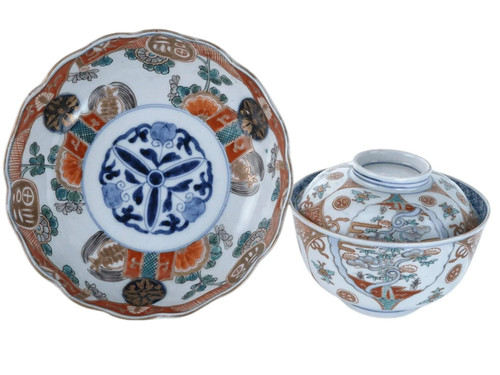 C1880 japanese imari group - japanese,