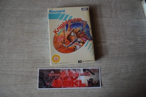 Knightmare sur msx neuf sous - sur,