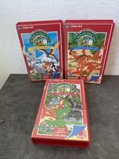 3 Anciennes K7 Cassette Vidéo Dessin Animé Les Animaux Du Bois De Quat Sous 