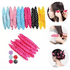 12pcs Pillow Hair Curlers Flexible Foam Sponge Soft A DIY B6P3 Silicone U7W5