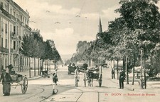 DIJON Boulevard des Brosses Bike Butcher Carts Stagecoach