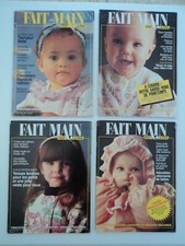 4 Catalogues FAIT MAIN , TRICOT COUTURE LAYETTE et ENFANTS Voir les Sommaires