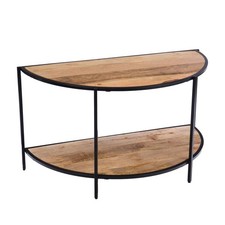 Console demi lune 2 niveaux en