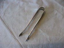 Pretty Art Deco Silverware Sugar Tongs with 2 Punch