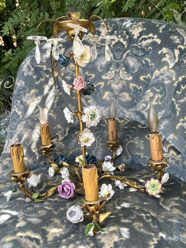 Lustre tres ancien pampilles - lustre,