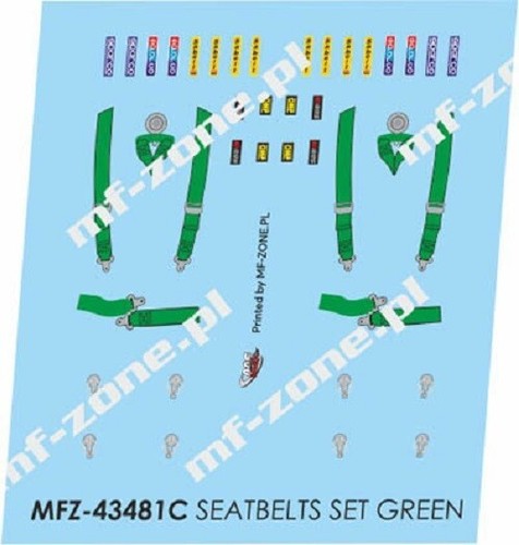 Decals seabelts harnais - seabelts, /