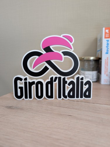 Plaque logo giro italia 3d - logo, d'italia