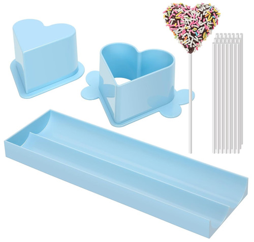 Heart cake pop mold set - cake, with