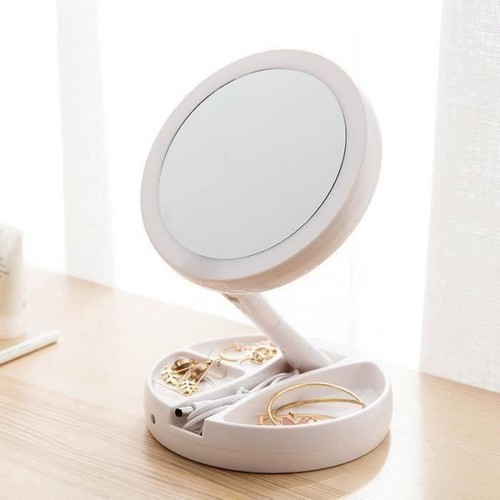 Miroir maquillage 10x double - miroir,