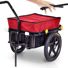 SAMAX Remorque de Vélo Chariot de Transport Bagages Cargo Trailer Bâche 60kg 70L