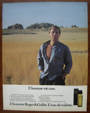 Publicité Papier - Eau de Toilette "L'homme" de Roger & Gallet de 1985