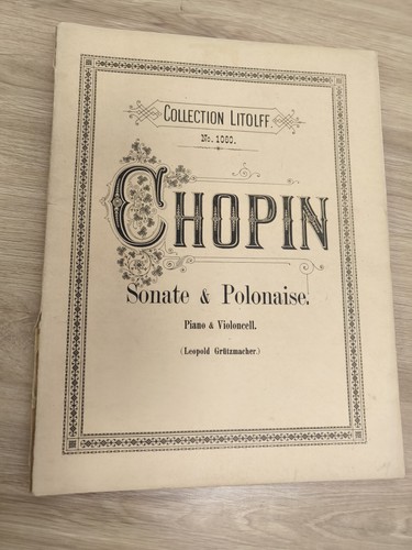 Ancien livre partitions chopin - partitions,