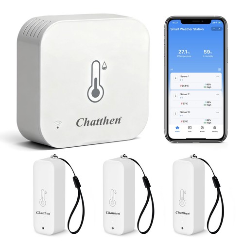 Thermomètre connecté wifi - thermomètre,