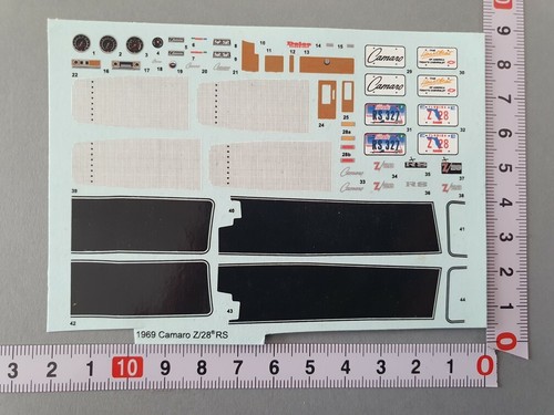 Decals chevrolet camaro - decals, 1/24