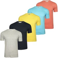 Xact T-shirts unis en Coton à Col Rond pour Hommes, lot de 5