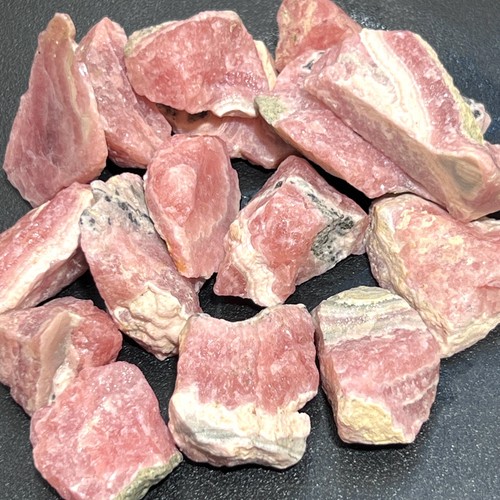 Pink rhodochrosite rough raw - pink,