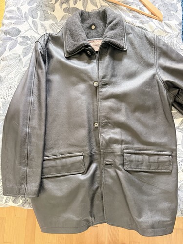 Manteau homme cuir noir - manteau,