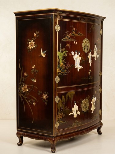 Vintage chinese cabinet with - vintage,