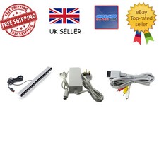 Nintendo Wii Cables Power Supply PSU AV Lead Sensor Bar replacement  official