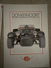 Joop Donkervoort Brochure And Spec Sheets 1990