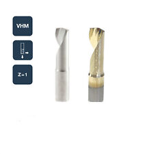 Forets en Carbure Monobloc Z=1 pour Aluminium Métal Dur Fraise une Seule Dent