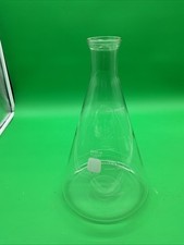 Corning Pyrex 4980-4L 4L Erlenmeyer Flask Narrow Mouth Heavy Rim Graduated