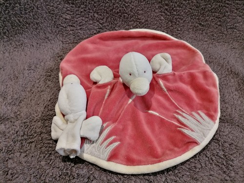 Doudou plat marionnette oie - marionnette,