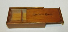 ANTIQUE WOODEN STAMP BOX DEBUT 20th century
