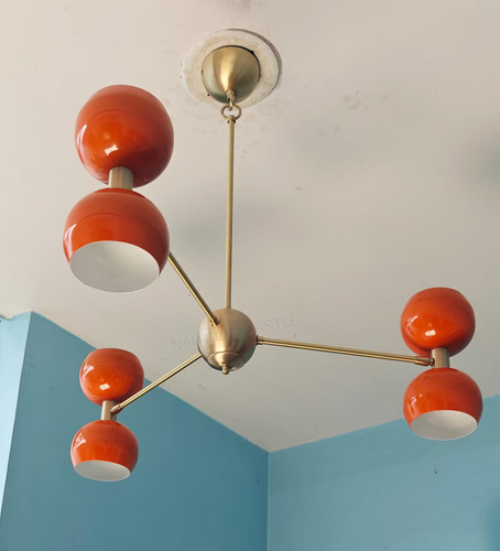 Lustre spoutnik laiton - lustre, en