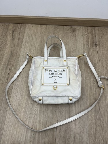 Sac main prada blanc uni - main,
