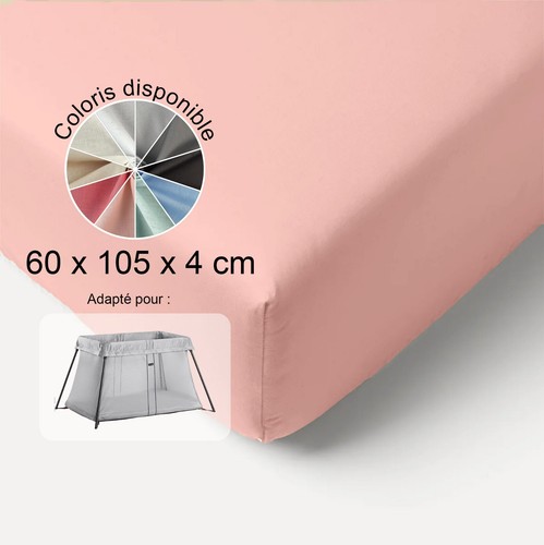 60x105 drap housse coton - drap,