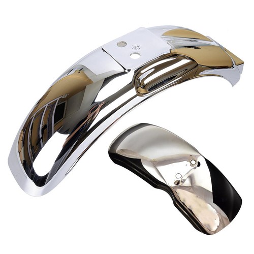 Chrome front rear fenders - front, &