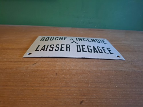 Plaque emaillee bombee - plaque, bouche