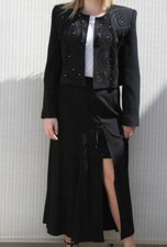 CRISCIONE Bolero Jacket & Skirt Separates ~Black Bolero OR Tie Up Maxi Skirt