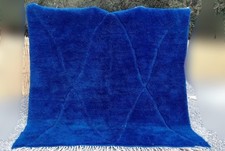 Tapis berbère artisanal beni ourain fait-main en pure laine , NEUF