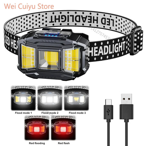 Lampe frontale led cob - led,