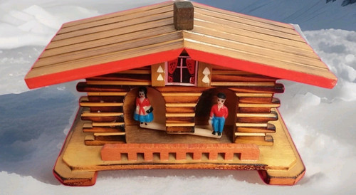 Tirelire chalet bois - tirelire,
