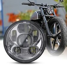 Phares LED 5,75 " Chrome Avec Feu de Stationnement Harley Davidson