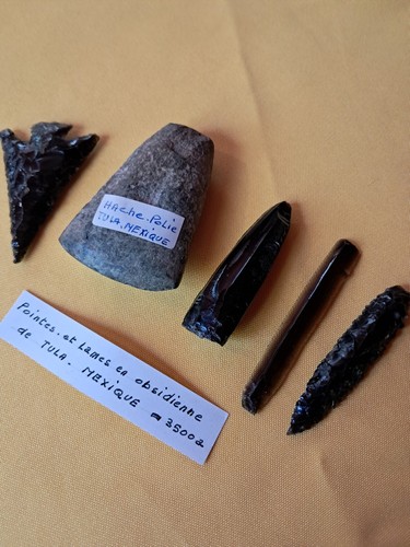Pointes lames obsidienne - et, en