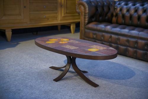 Table basse pierre lave - basse, de