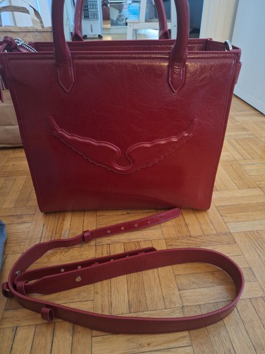 Grand sac cuir verni - cuir,